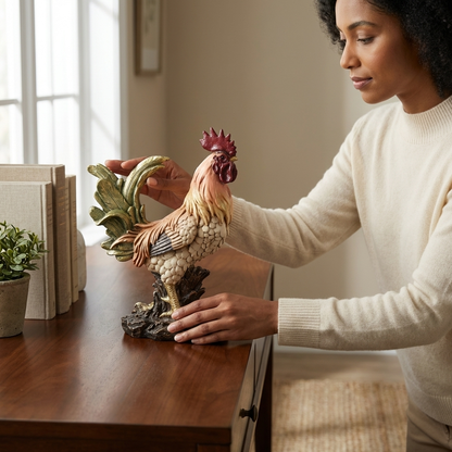 Rustic Rooster Figurine