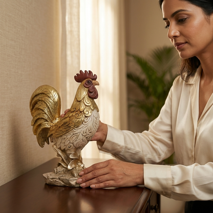Golden Rooster Figurine