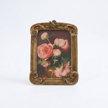 Elegant Rustic Gold-Bronze Decorative Frame