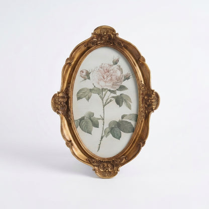 Luxury Baroque Style Gold Wall Frame with Floral Design